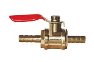 Ball Valve with 1/4” Barb x 1/4” Barb